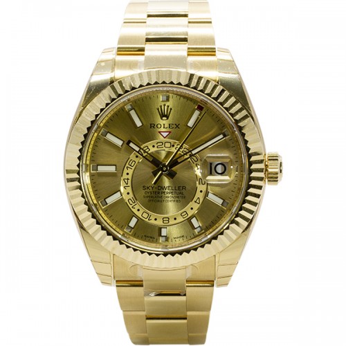 Pre-Owned Rolex 18K Yellow Gold Sky-Dweller